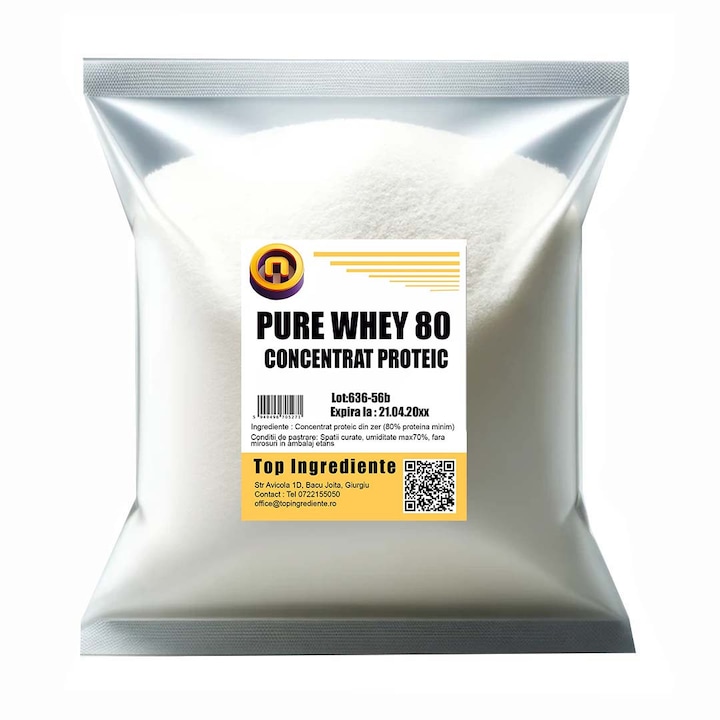 Pure Whey Protein - Concentrat Proteic din Zer 500g
