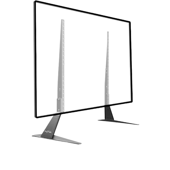 Suport TV universal Suptek, pentru televizoare LCD LED de la 22 la 65 de inch, plat si curb, pana la 50 kg, cu inaltime reglabila, VESA maxim 800 x 400 mm