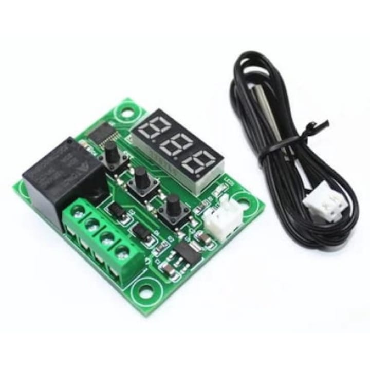 Termostat digital W1209, display albastru