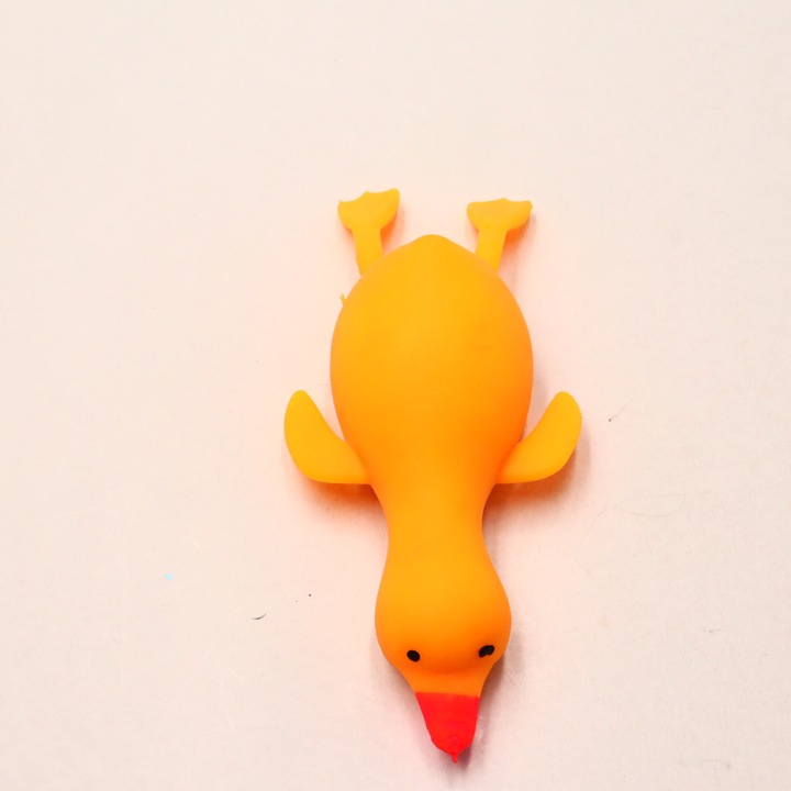 Jucarie squeeze, model rata, Antistres, galben, 13 cm, pentru copii, Dalimag