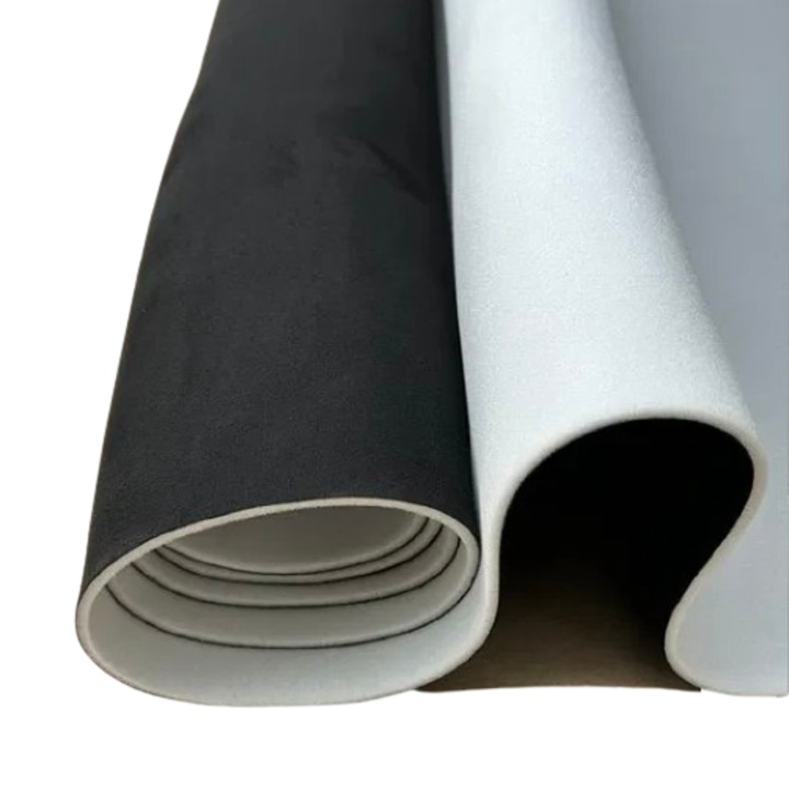 Плат за таван на автомобил, Алкантара, Черен, Ширина 1,5 м