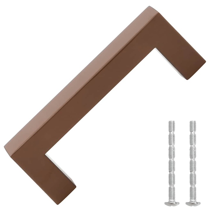 Set manere de dulap vidaXL, 10 buc., bronz, 96 mm, otel inoxidabil 155405