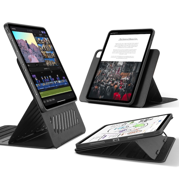 Двоен Калъф за iPad Pro 13 (M4) 2024, ESR Shift Magnetic Case, Черен