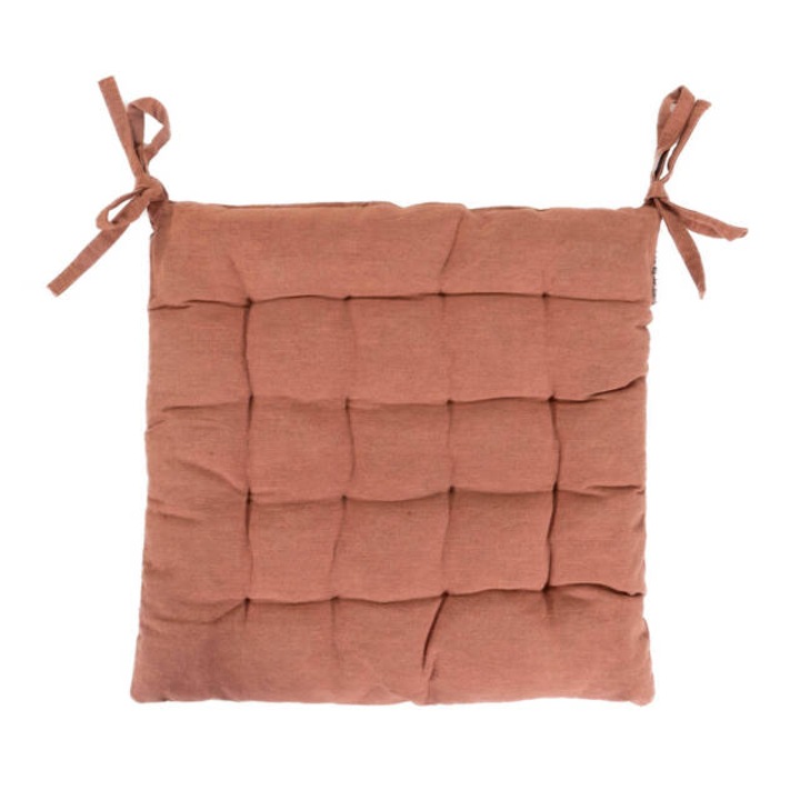 Négyzet alakú ülőpárna, 40 x 40 cm - barna