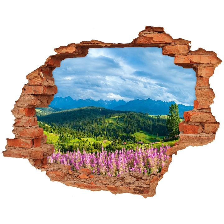 Autocolant decorativ pentru gaura. Tulup. Lavanda in munti. 120x93 cm. 010120080040000006437