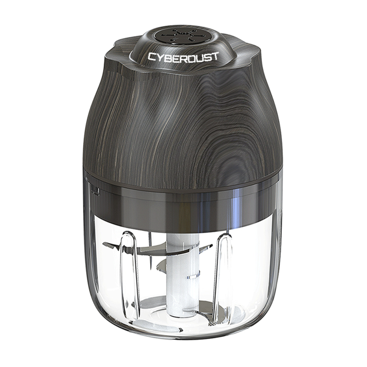 Tocator SMART portabil, CYBERDUST, Coloana spoiler 3D, Otel de calitate pentru siguranta alimentara, Start printr-un singur Click, Buton pentru Siguranta Copiilor, Incarcare prin Wireless si USB-C, Curatare rapida, Durabil, Rezistent la coroziune