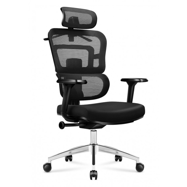 Ergonomikus ortopéd kényelmes irodai szék expert, deréktámasz fekete