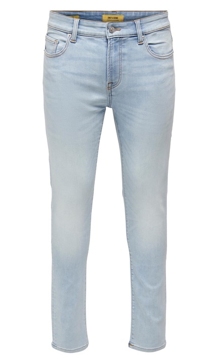 Férfi hosszú farmernadrág, ONLY & SONS, 4788, vékony szabású, pamut, Kék