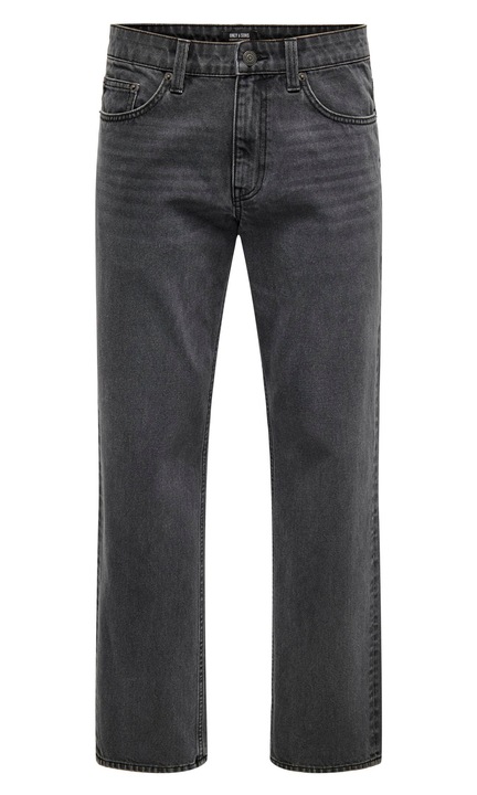 Férfi hosszú farmernadrág, ONLY & SONS, 7102, Normál szabású, pamut, Szürke