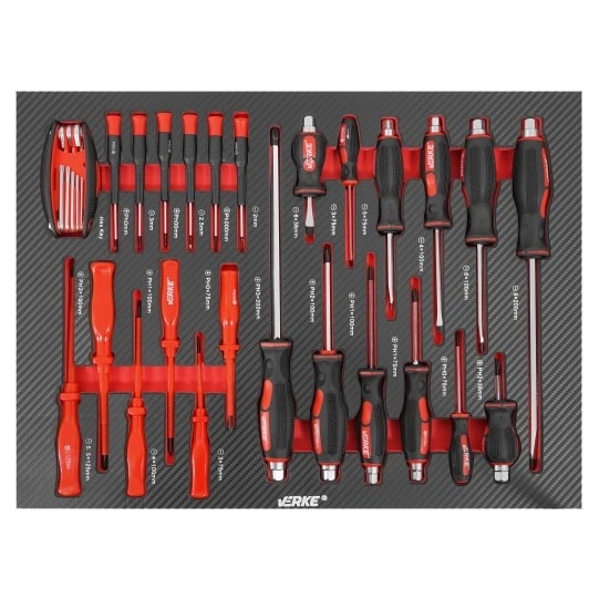 Dulap scule complet echipat, 7 sertare, 154 piese, Verke - eMAG.ro