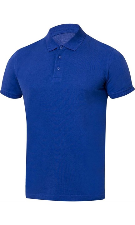Tricou barbatesc polo 100% bumbac, 200g/mp, albastru royal L