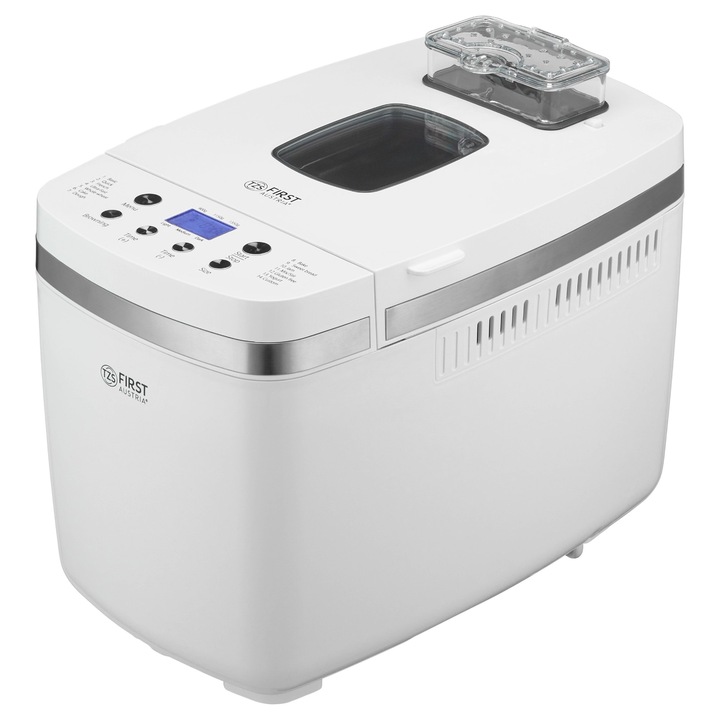 Masina de facut paine cu 14 programe, temporizator, invelis antiaderent, rumenire reglabila, functie de mentinere la cald, 850W