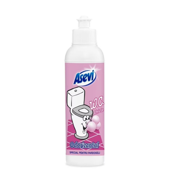 Folyékony légfrissítő fürdőszoba wc chicle, 200 ml, Asevi