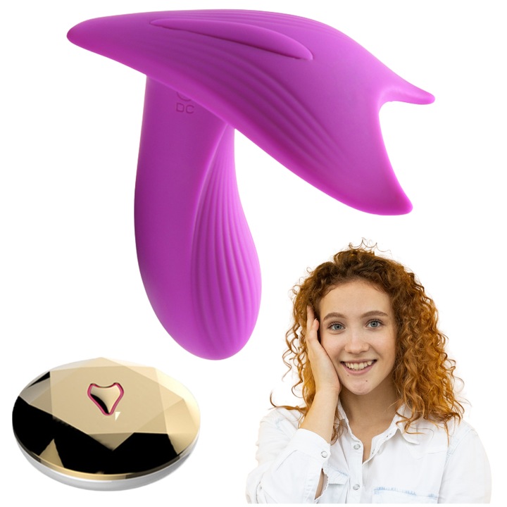 Вибратор Foxshow, масаж на G точка, гласово управление, USB зареждане, 10 см, водоустойчив