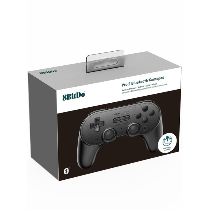 Kontroller 8bitdo Pro 2 Hall Ed/black Nintendo Switch és PC
