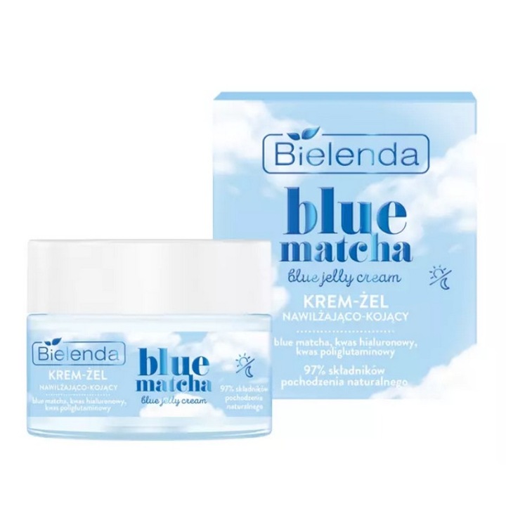 Bielenda Blue Matcha arckrém, hidratáló és nyugtató, 50ml