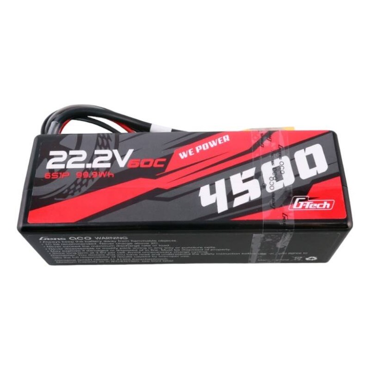 Gens ace G-Tech Lipo akkumulátor, 4500 mAh, 22.2V, 60C, 138x49x47mm