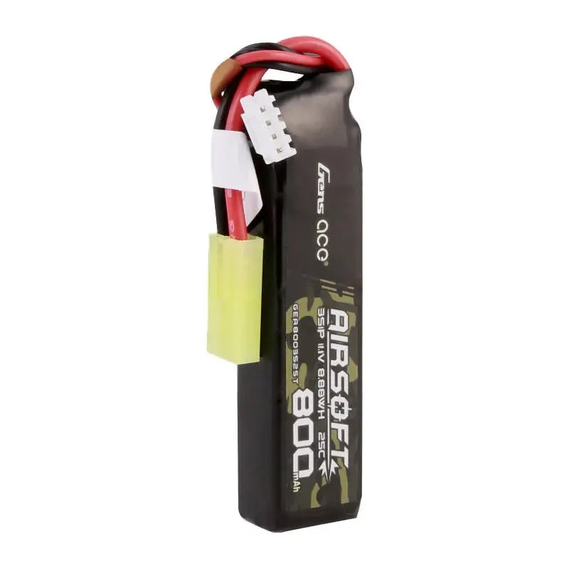 Acumulator Airsoft Gens Ace 800mAh 11.1V 25C, 80x19.7x15.8mm, Mini