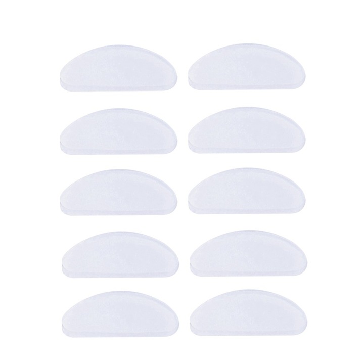 5 pár orrpárna készlet, szemüveghez, Tovbmup, szilikon, átlátszó, 19 x 8 x 1.5 mm, 19 x 8 x 1.5 mm