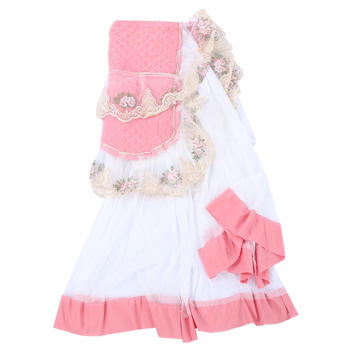 Покривало за пералня QttvbTna, Дантела, Розов, 60x60x85см