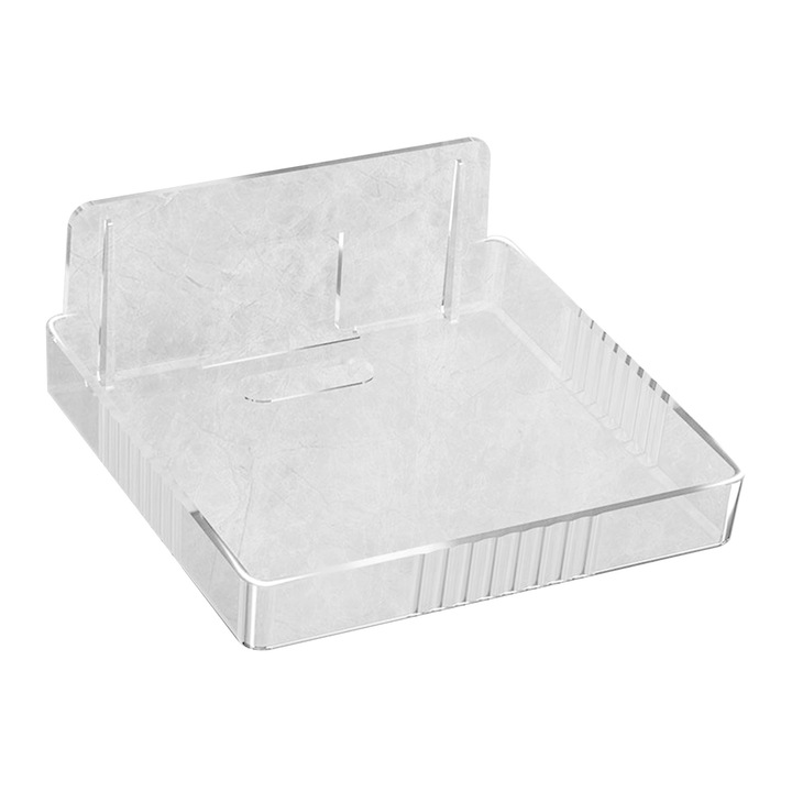 Raft perete QttvbTna, plastic transparent, 10.5x10x4.5cm