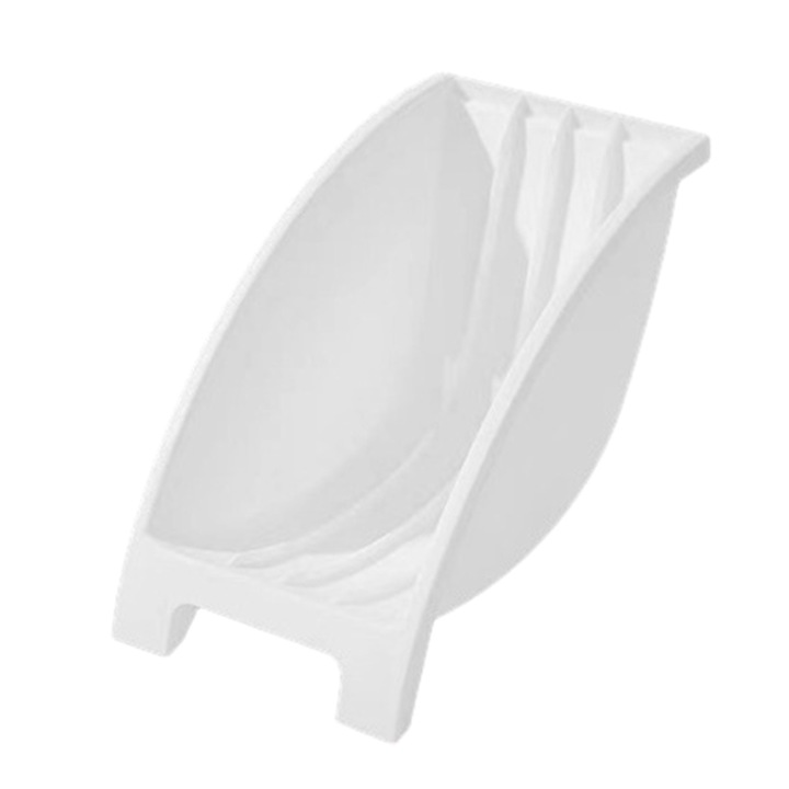 Suport vase QttvbTna, plastic, alb, 12x26.5x13cm