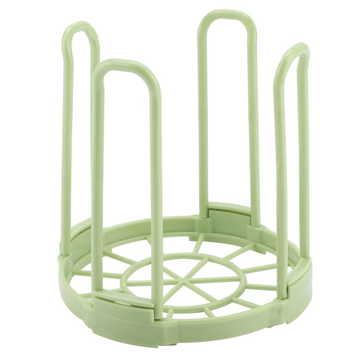 Suport pliabil pentru vase QttvbTna, polipropilena, verde, 15x14cm