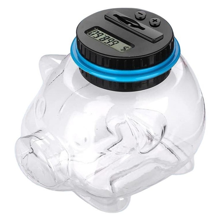 Pusculita digitala, QttvbTna, contor automat, plastic, 1L