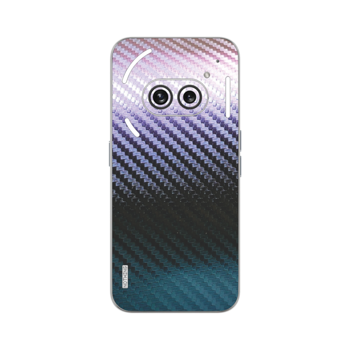 Folie iSkinz pentru Nothing Phone 2a - Carbon Cameleon, 360 Cut, Skin Adeziv Full Cover, Protectie Carcasa Spate si Laterale