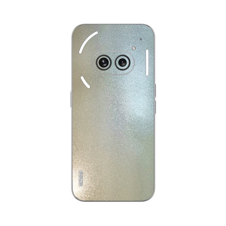 Folie iSkinz pentru Nothing Phone 2a - Crystal White Sidef, 360 Cut, Skin Adeziv Full Cover, Protectie Carcasa Spate si Laterale