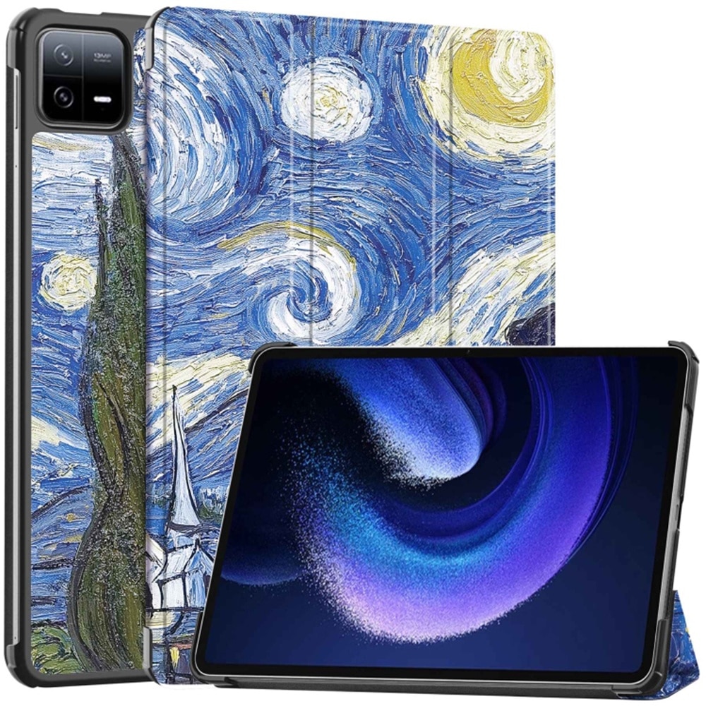Husa pentru Xiaomi Pad 6/Pad 6 Pro, FoldPro, O35, Microfibra, Starry Night