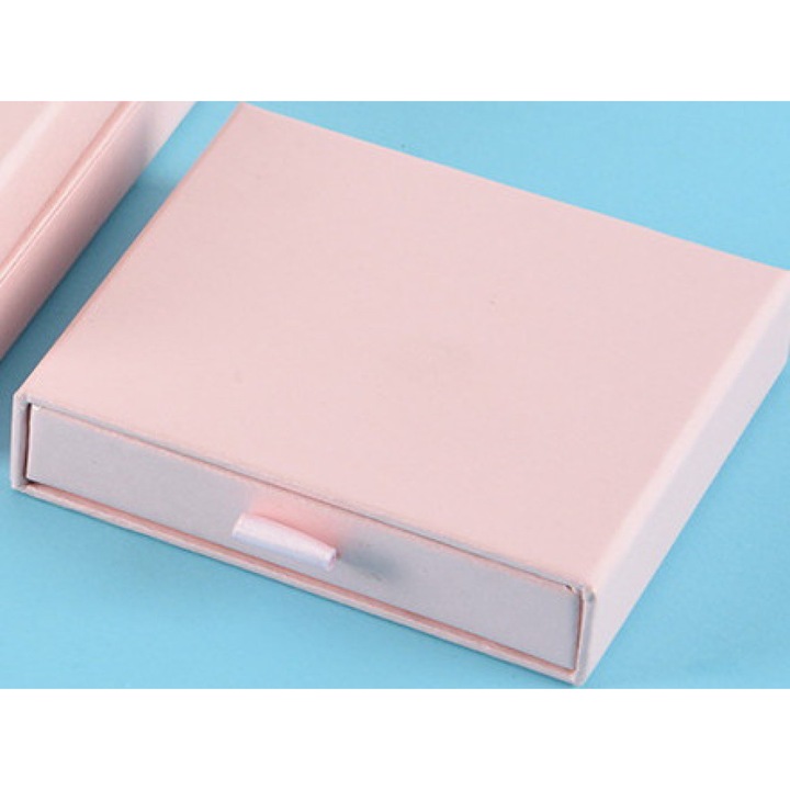 Set 2 cutii bijuterii, AMRINUGL, roz, 8x7.5x1.85cm