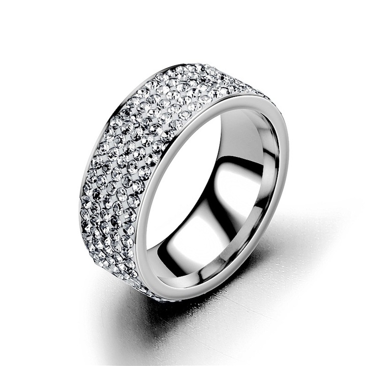 Inel din inox, QttvbTna, diamant, unisex, moda hip hop