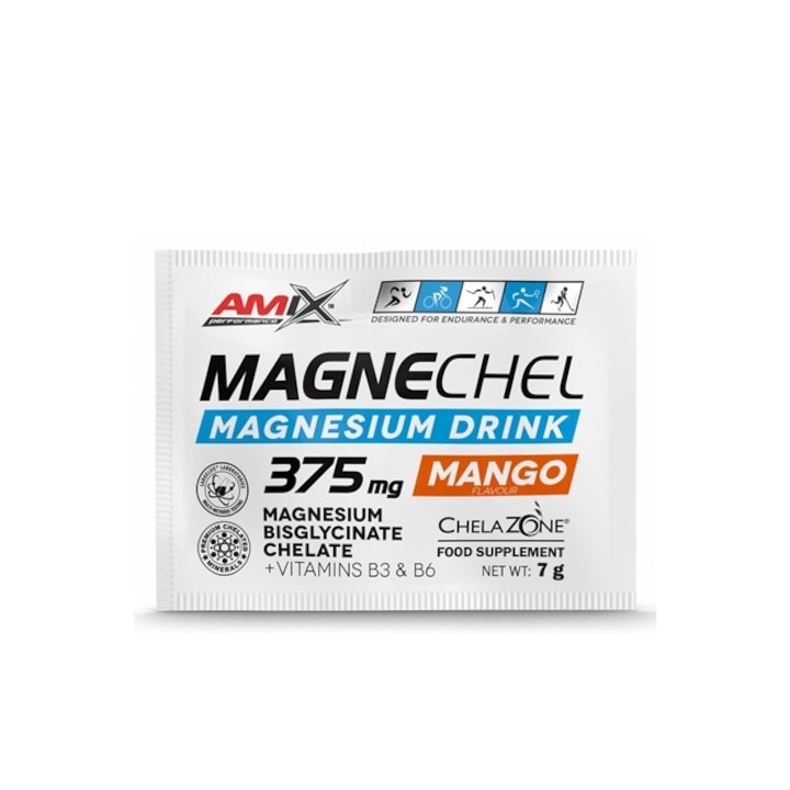 Suplimet Alimentar, Amix, Magnechel Magnesium Bisglycinate Chelate, 7 Grame