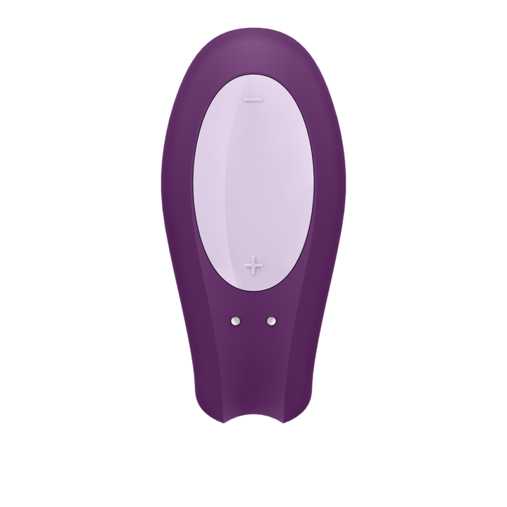 Vibrátor pároknak Satisfyer Double Joy, alkalmazásvezérlés, szilikon, ABS, lila