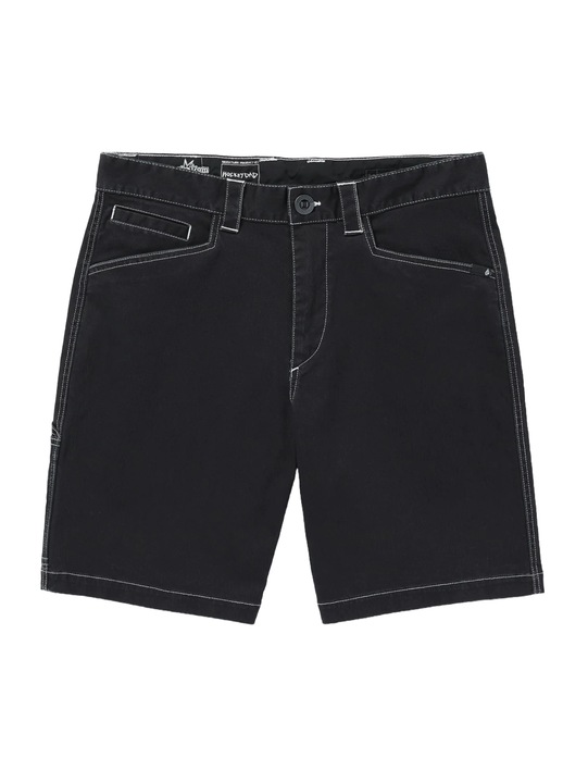 Blugi scurti barbati, Volcom, Hockey Dad, bumbac/elastan, negru, W32