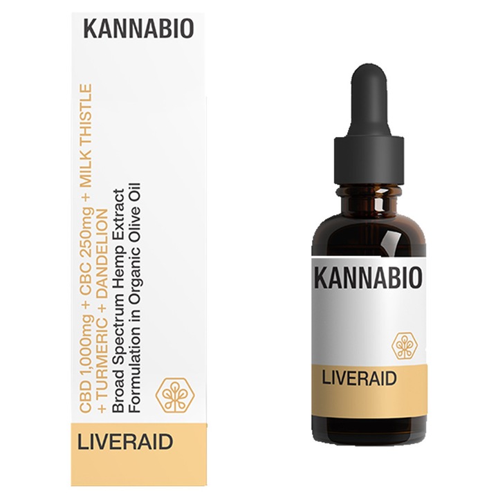 Kannabio LiverAid CBD+CBC+Adaptogeni (1.250mg/10ml)