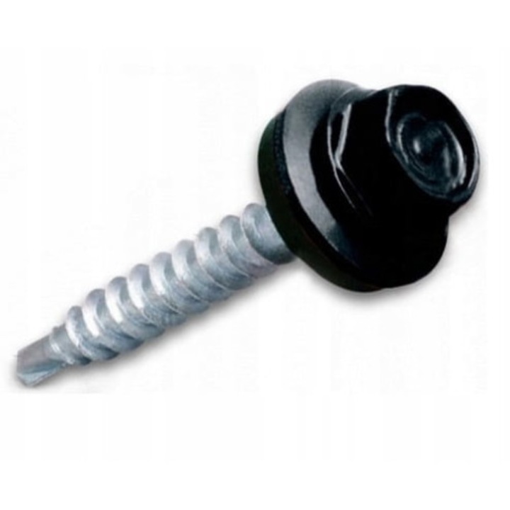 Set 20 suruburi autoforante Wkret-Met, hexagonale, 4.8x35mm, negru