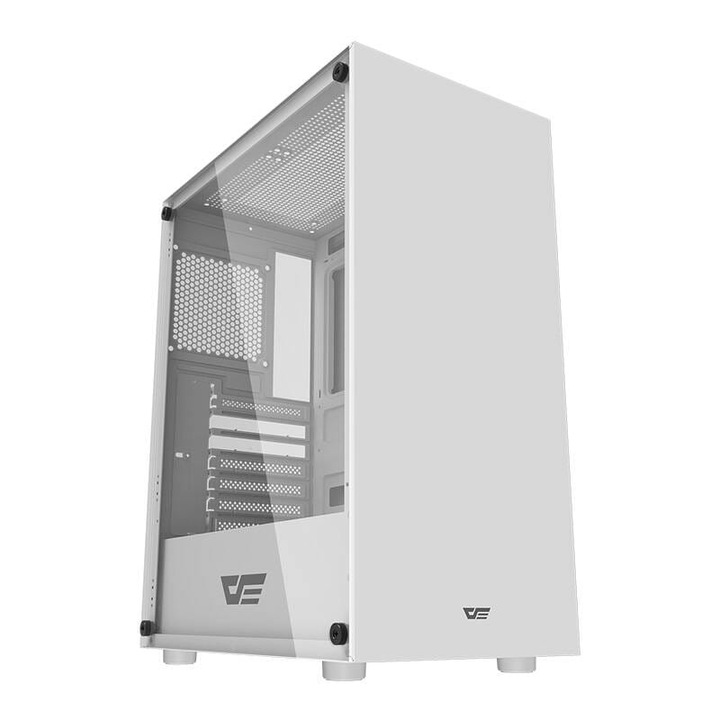 Кутия за компютър, darkFlash, DK100, USB 3.0, бял, 442x220x336mm