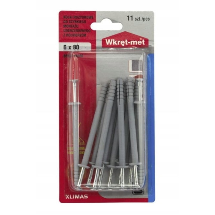 Set 11 dibluri universale Wkret-Met, 6x8 0mm