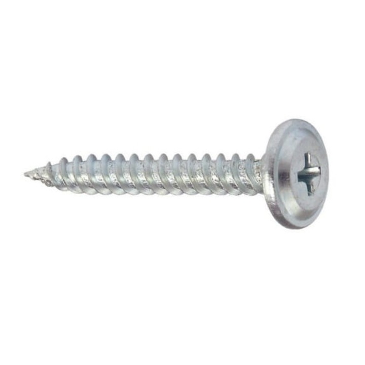 Suruburi auto-filetante cu saiba Wkret-Met, 4.2x19mm, 35 buc, ocynk galvanizat