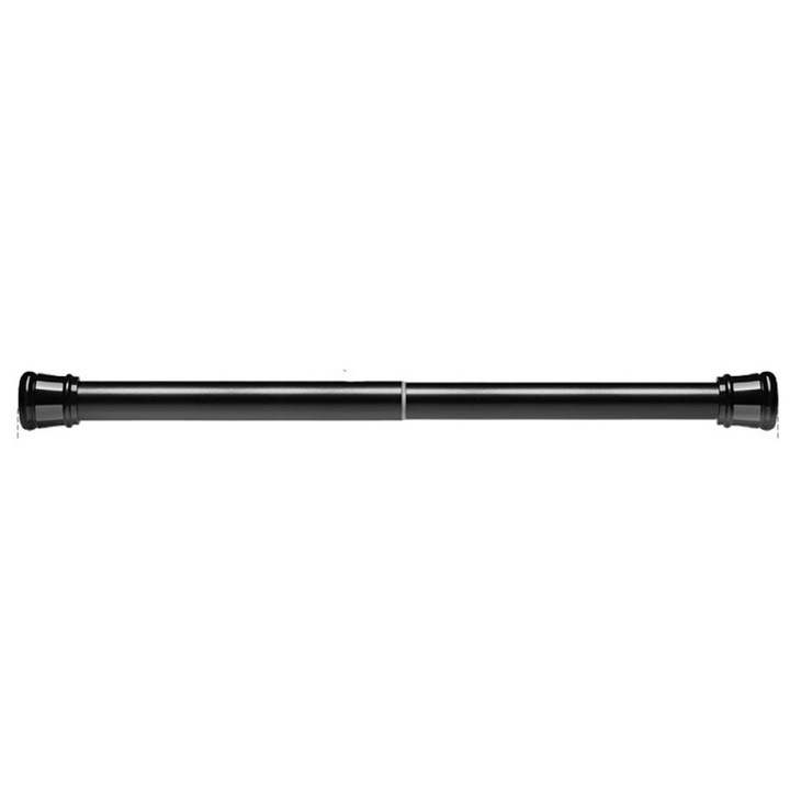 Bara telescopica perdea, QttvbTna, 110-200cm, Metal, Negru