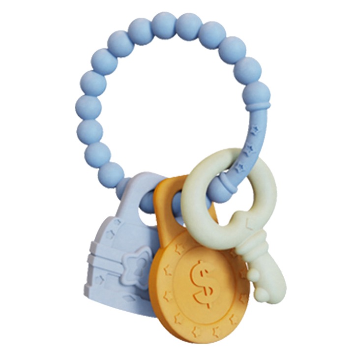 Baba fogzási játék QttvbTna, szilikon, többszínű, 12x8x2cm