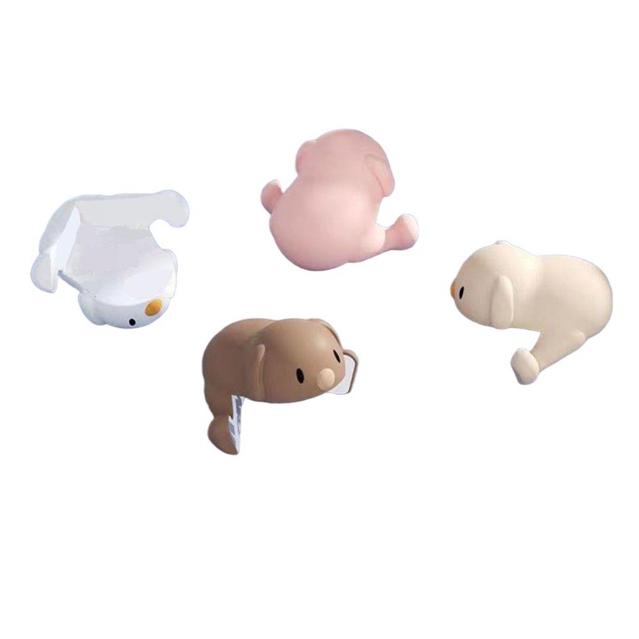 Комплект 4 протектора за ъгли, QttvbTna, силиконови, многоцветни