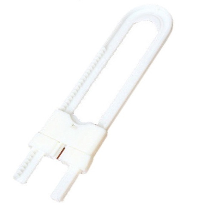 Комплект от 4 QttvbTna системи за безопасност на деца, регулируема ключалка, бяло, 18,5x4,5 cm