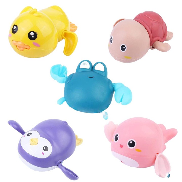 5 db-os fürdőjáték készlet, QttvbTna, Multicolor