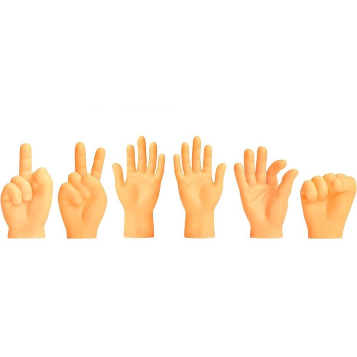 Комплект от 8 играчки за пръсти, QttvbTna, оранжево