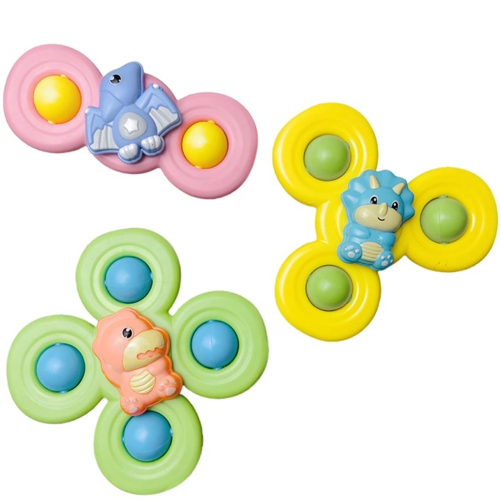 3 db-os forgó játék készlet, QttvbTna, többszínű