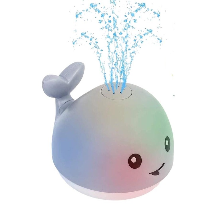 Fürdőjáték, QttvbTna, bálna, szürke, 3+