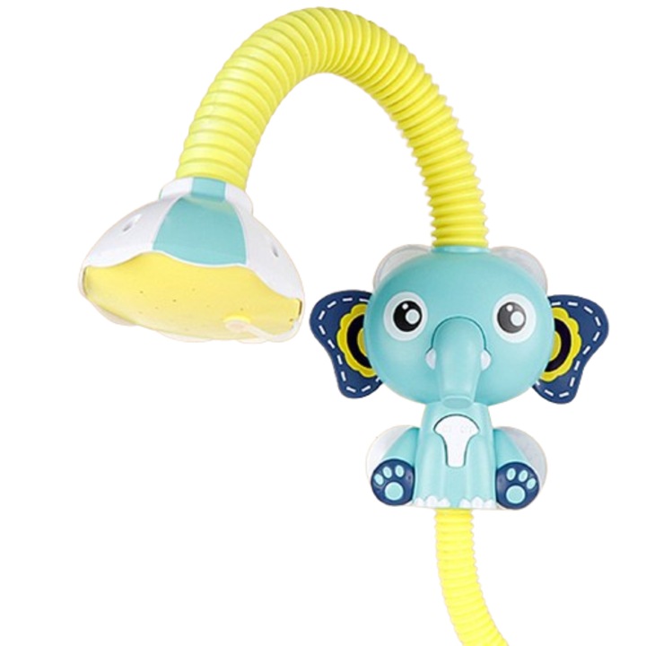 Fürdőjáték QttvbTna, Elefánt automata pumpával és kézi zuhannyal, tarka